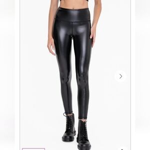 Mono B High Waist Faux Leather Leggings women's size 1X new with tag